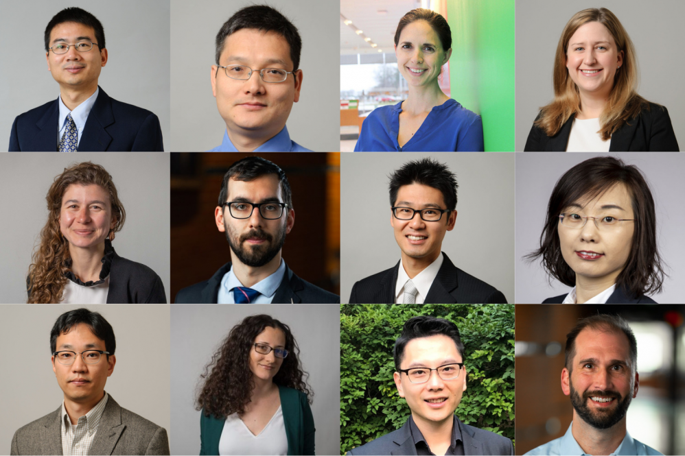 Collage of professional headshots featuring 12 UConn College of Engineering faculty members.
