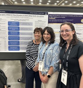 SLEEP Conference 2026, Dr. Nancy S. Redeker, Dr. Eileen Condon, and doctoral student Kelley LaFleur.