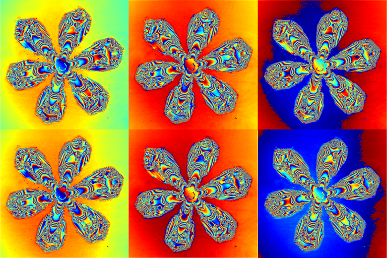 Six moments of a melting snowflake, captured with a lensless chip on a nanometer-scale.