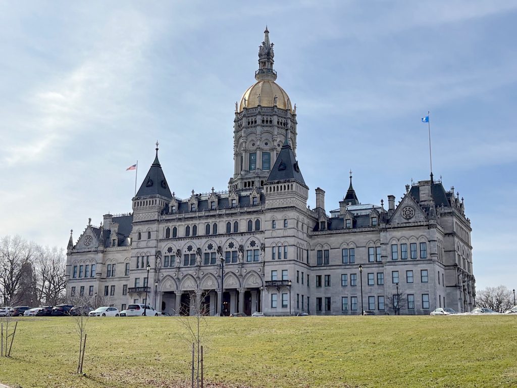 Connecticut State Capitol building in Hartford, Connecticut.