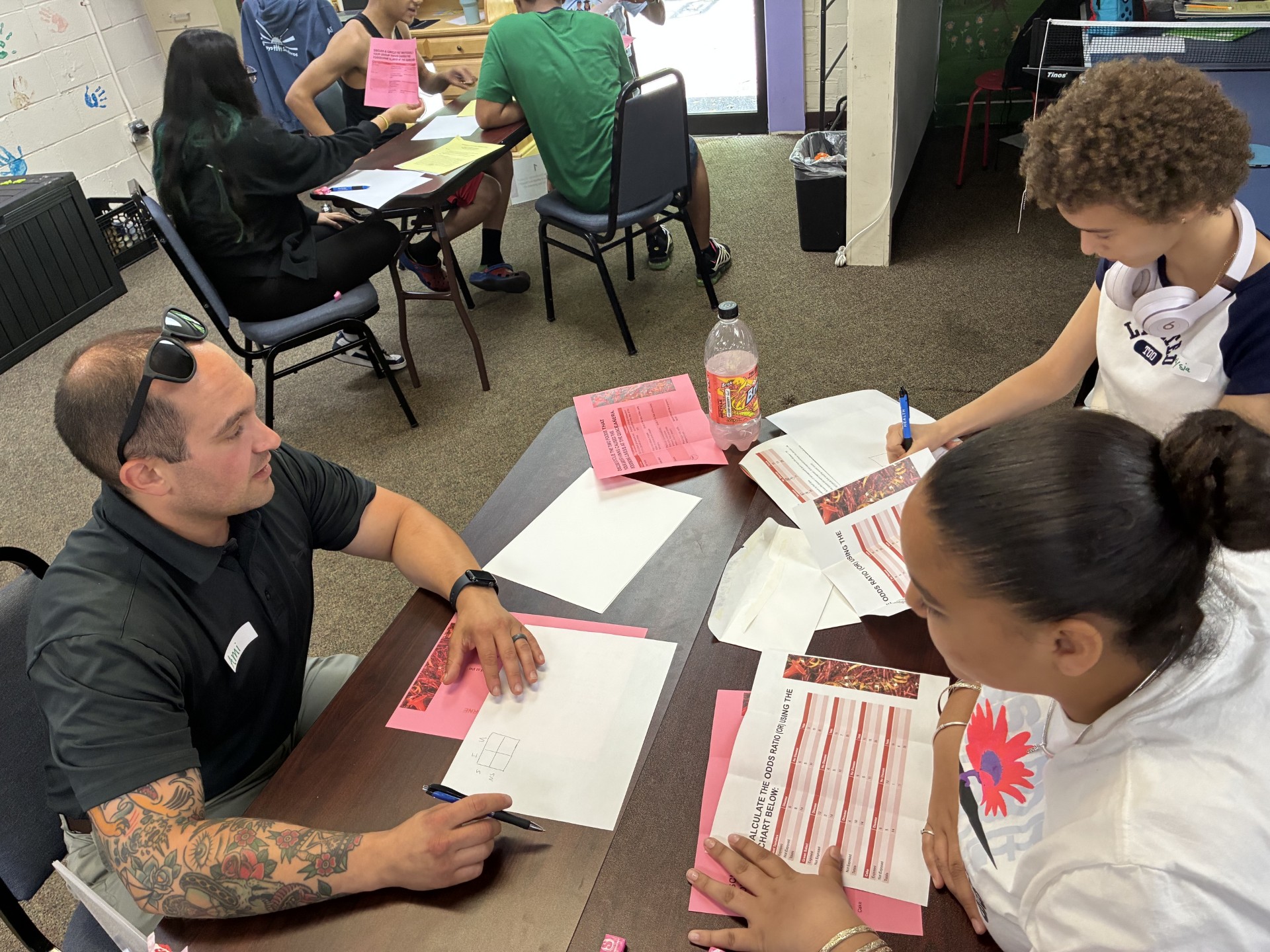 Amitan Rubin instructs teens