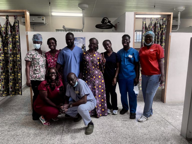 group photo in dental clinic