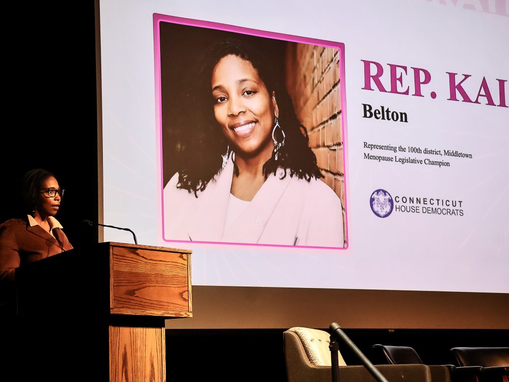 Rep. Kai Belton attending and speaking at the Power of the Pause Celebration