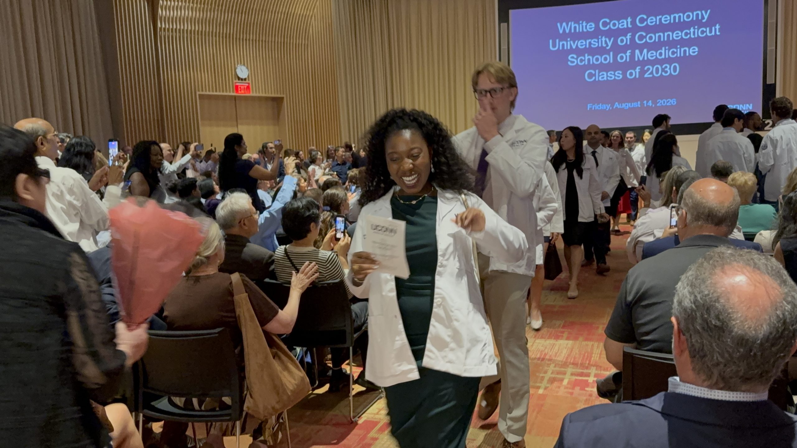 2026 UConn School of Medicine White Coat (Photo by Lauren Woods)