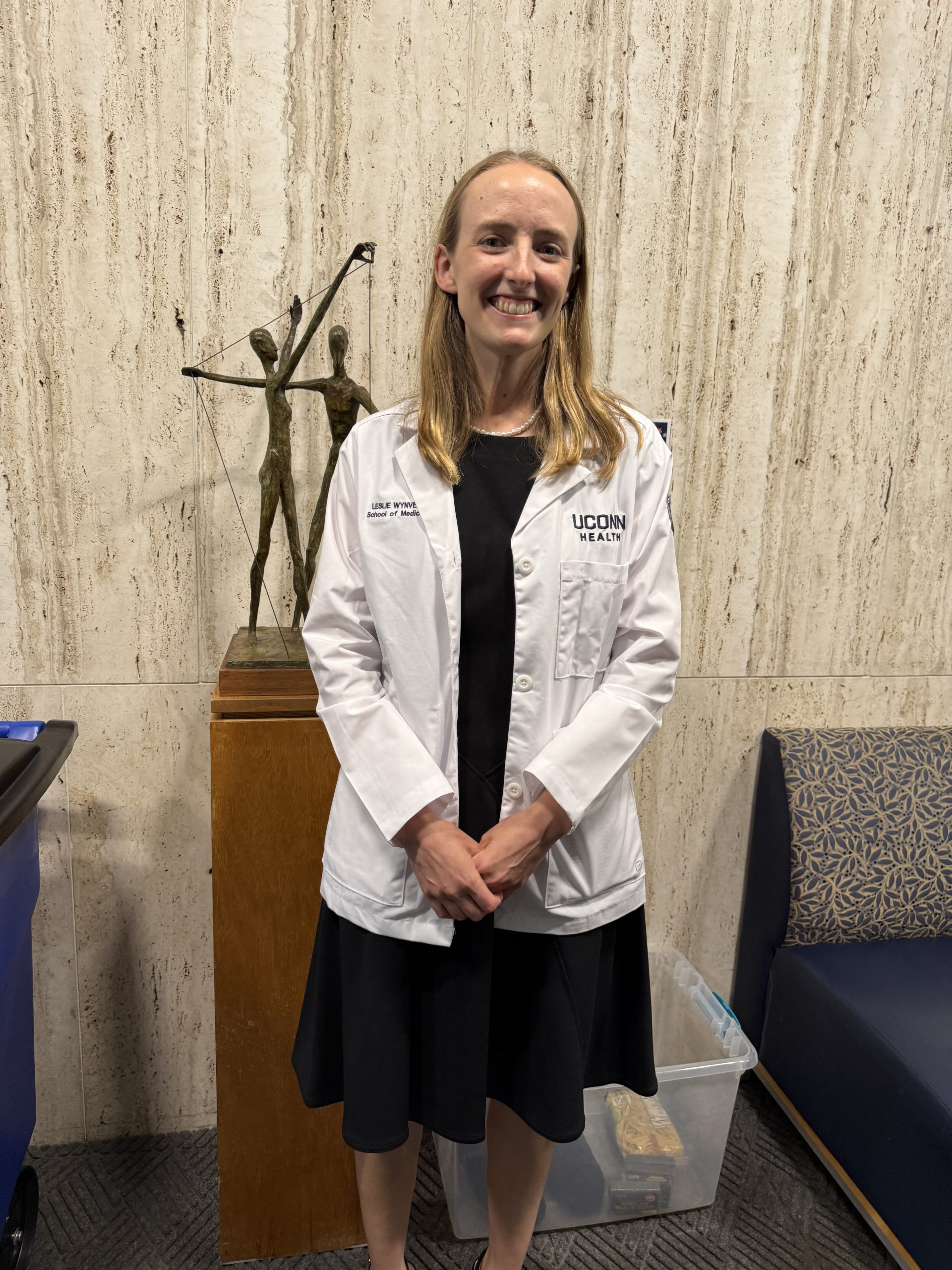 Leslie Wynveen at UConn School of Medicine White Coat 2026 (UConn Photo/Lauren Woods)