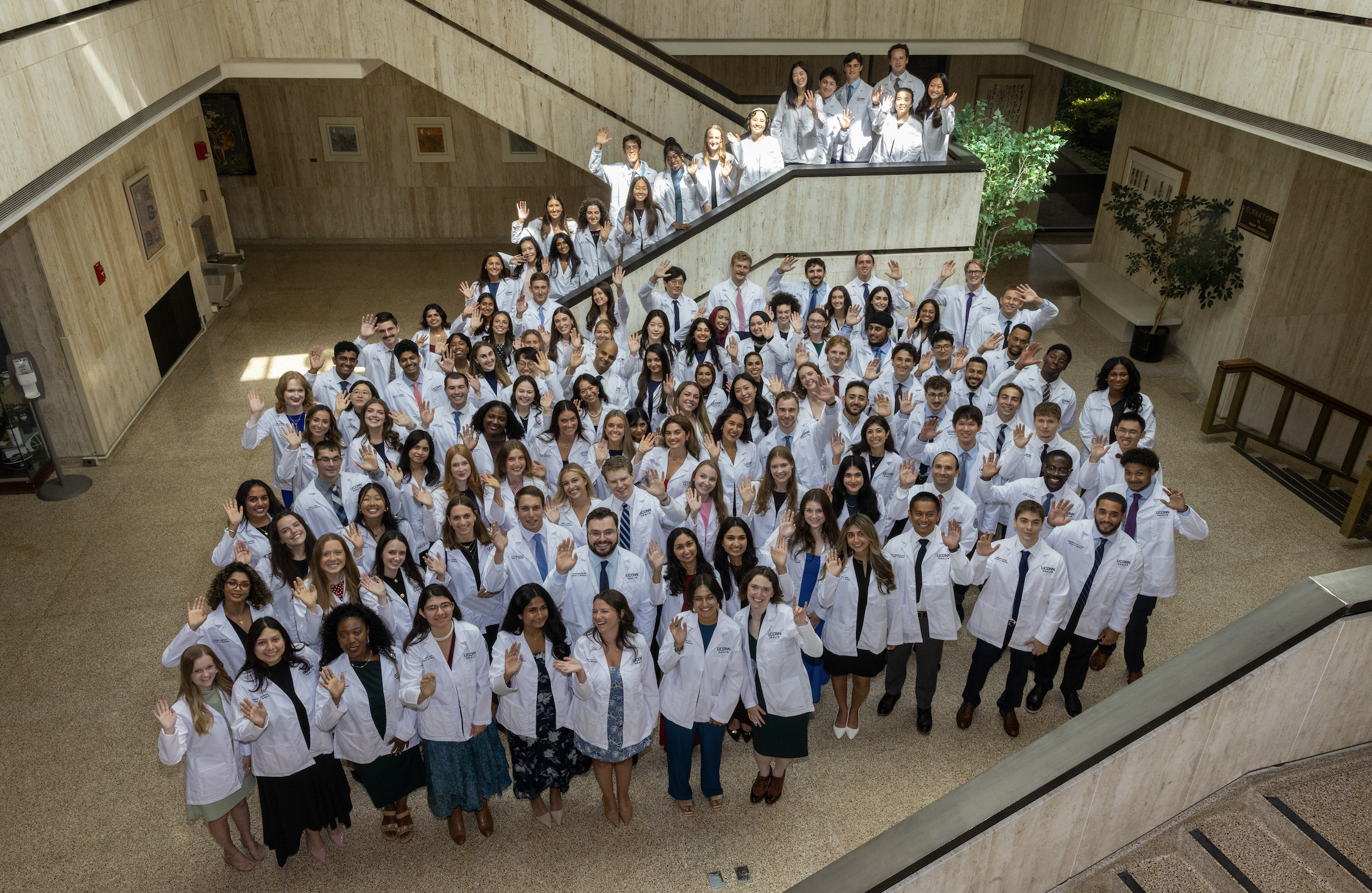 UConn SOM Class of 2030 get their white coats