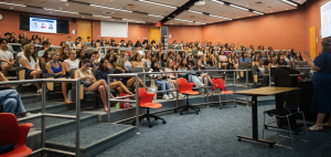 UConn nursing class of 2023 attending WOW , meet with the Dean. 