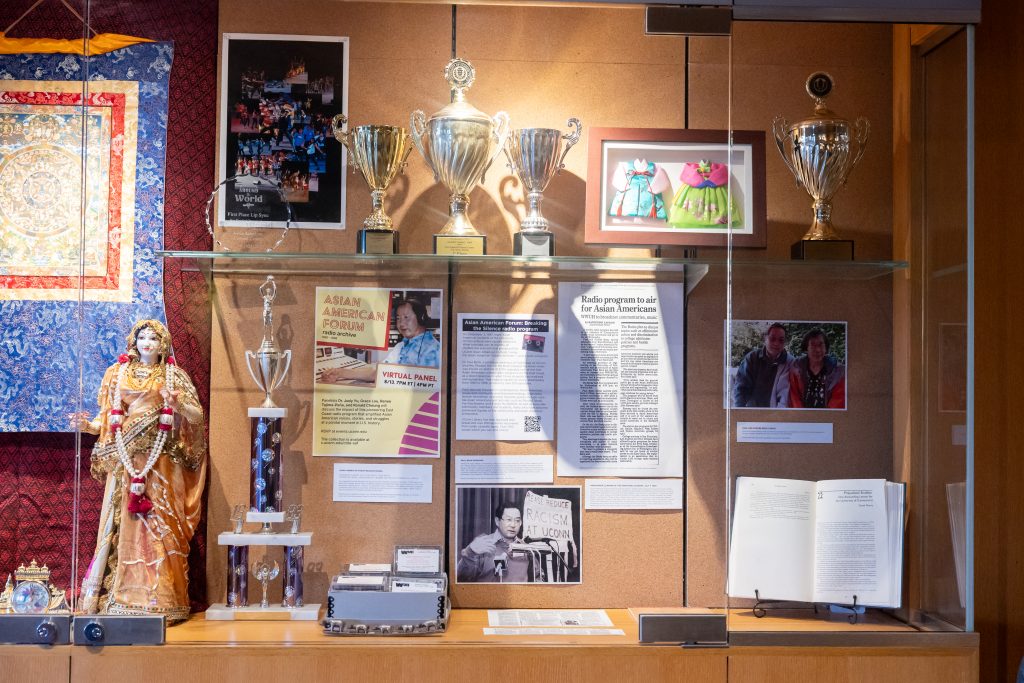 Exhibition highlighting UConn's Asian American Cultural Center.