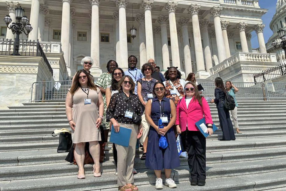 UConn MSW student Scholar Margaret Waweru (pictured in the top row, second from left) attended the National Area Health Education Center (AHEC) Organization 2026 Leadership Forum in Washington, D.C. this summer