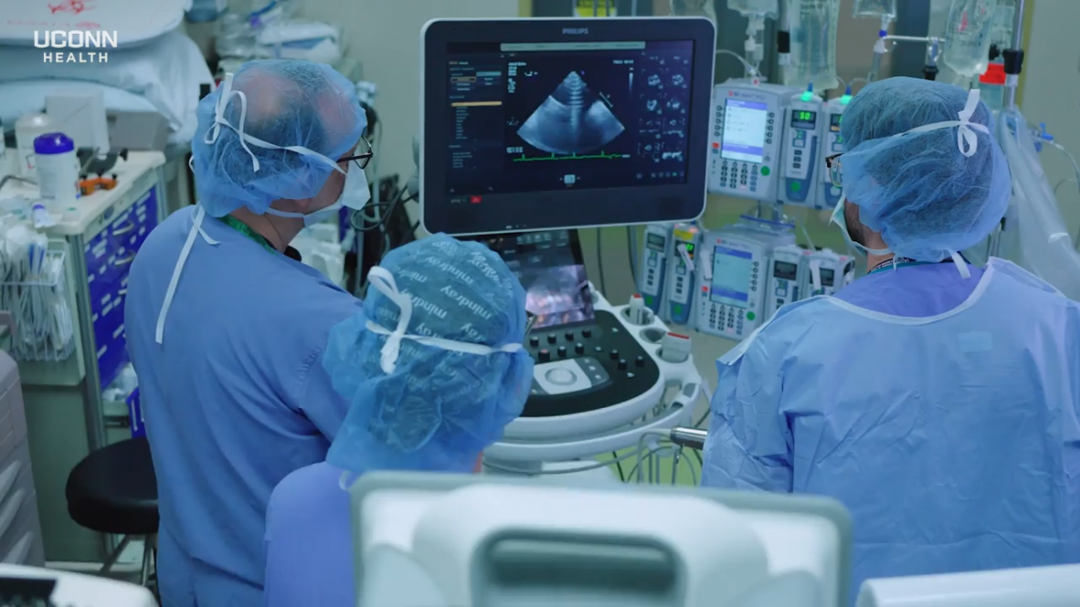 Heart procedure being performed at UConn Health. (Ryan Bernat/UConn Health)