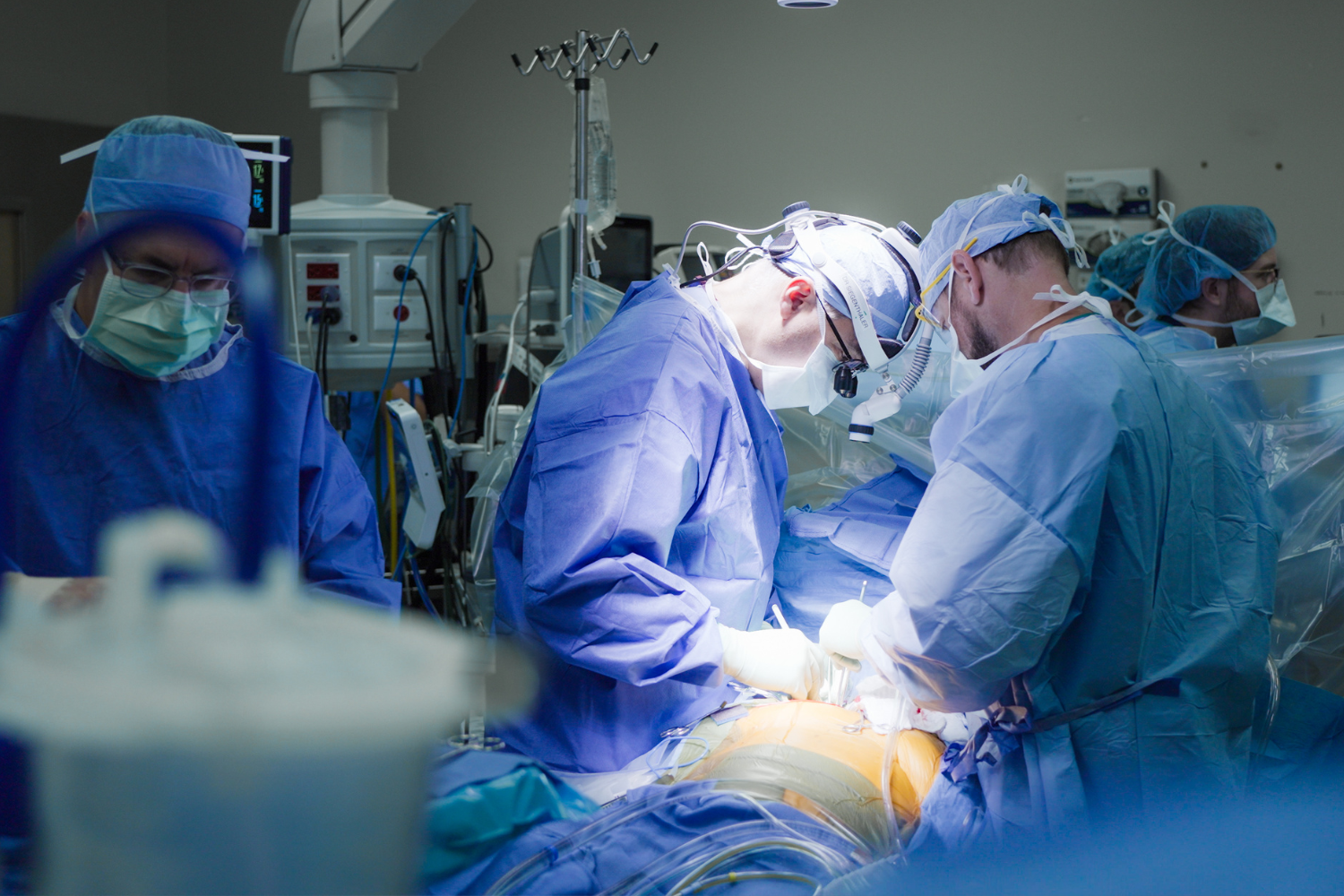 two surgeons in operating room