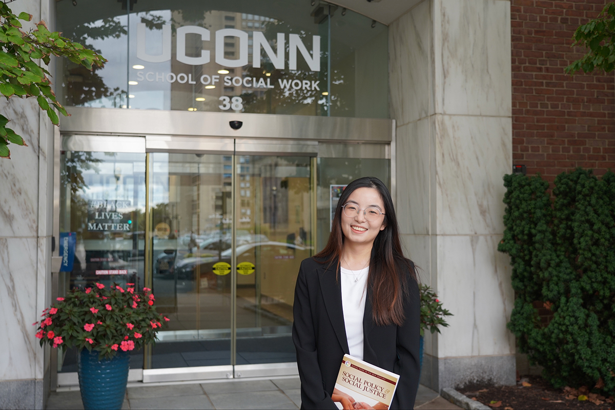 Jie Zhao is a second-year Ph.D. student in the UConn School of Social Work.