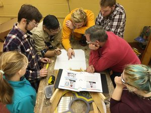 Hogan Eng with robotics students